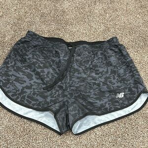 New Balance Black camo running shorts small